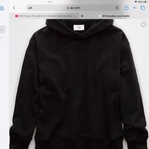 Ae luxe black hoodie and sweat pants